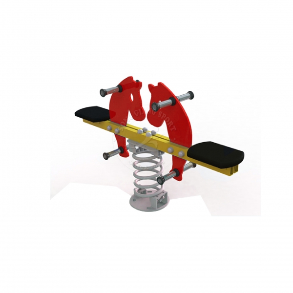 Dụng cụ bập bênh mini màu đỏ