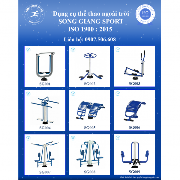 Nhóm dụng cụ thể thao ngoài trời - Nhóm 1