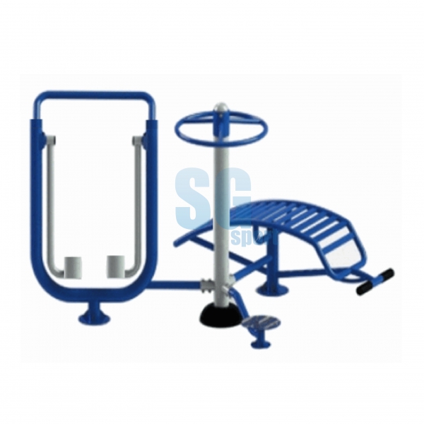 Dụng cụ 3 trong 1: Đi bộ trên không - Lưng bụng - Xoay eo rời