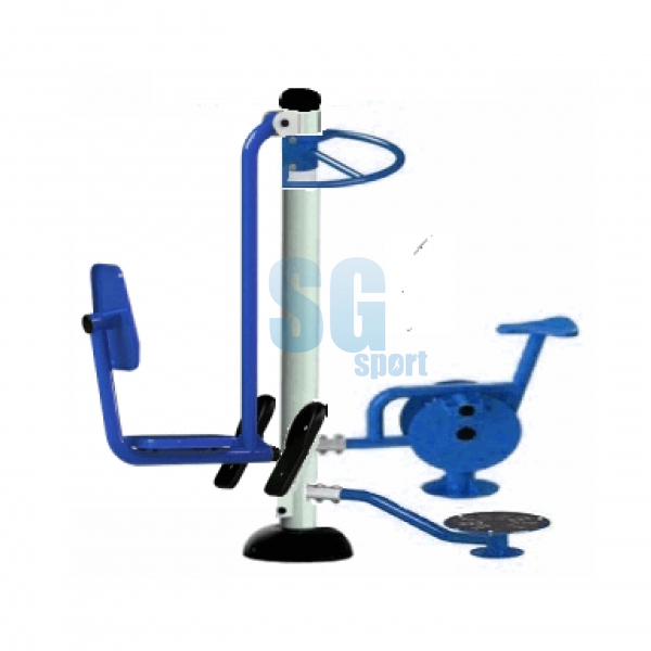 Dụng cụ 3 trong 1: Đạp chân - Xoay eo - Xe đạp