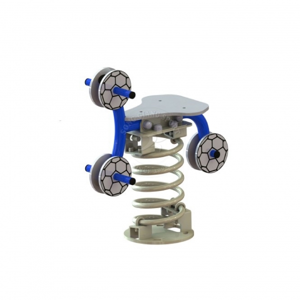 Thú nhún lò xo hình quả bóng màu xanh