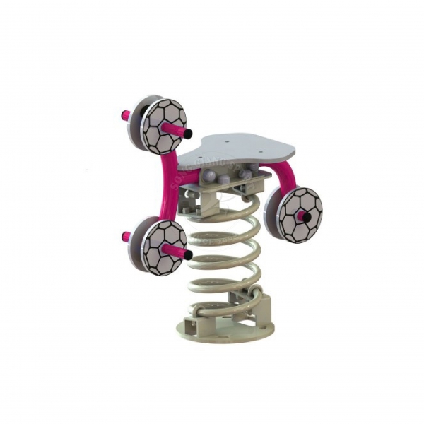 Thú nhún lò xo hình quả bóng màu hồng