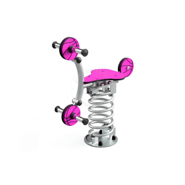 Thú nhún lò xo hình quả bóng V2 màu hồng