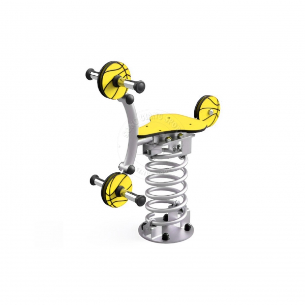 Thú nhún lò xo hình quả bóng V2 màu vàng