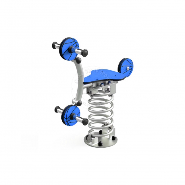 Thú nhún lò xo hình quả bóng V2 màu xanh