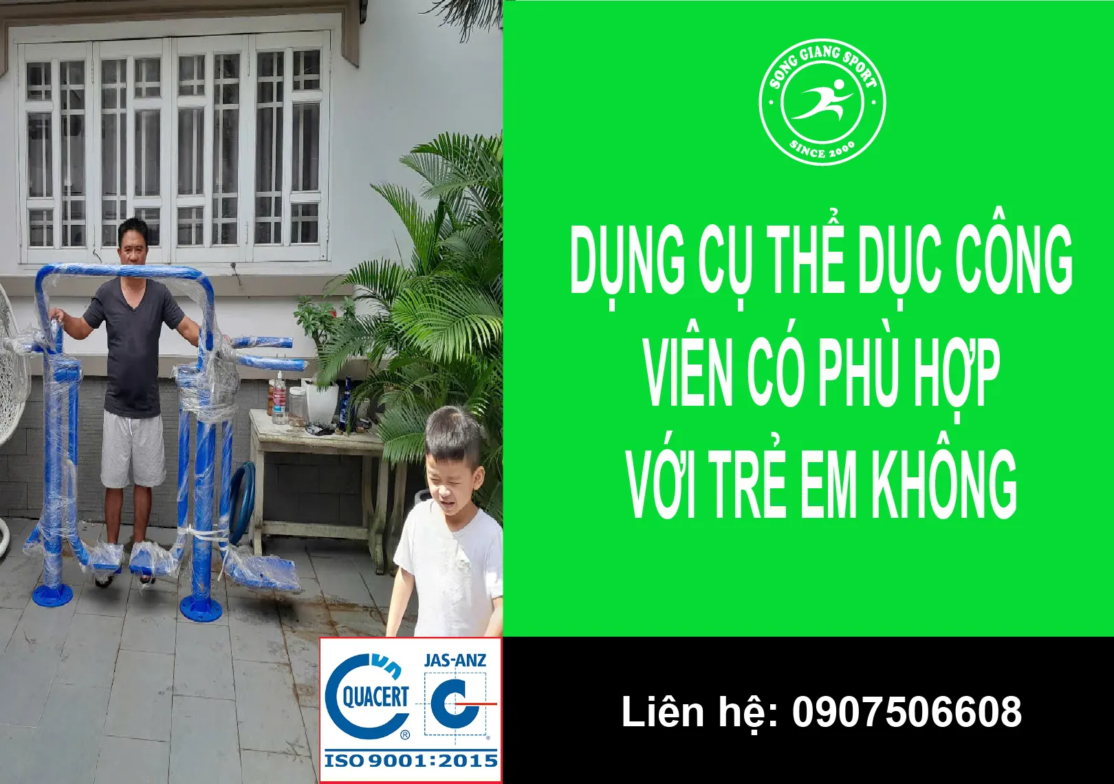 Dụng cụ thể dục công viên có phù hợp với trẻ em không?