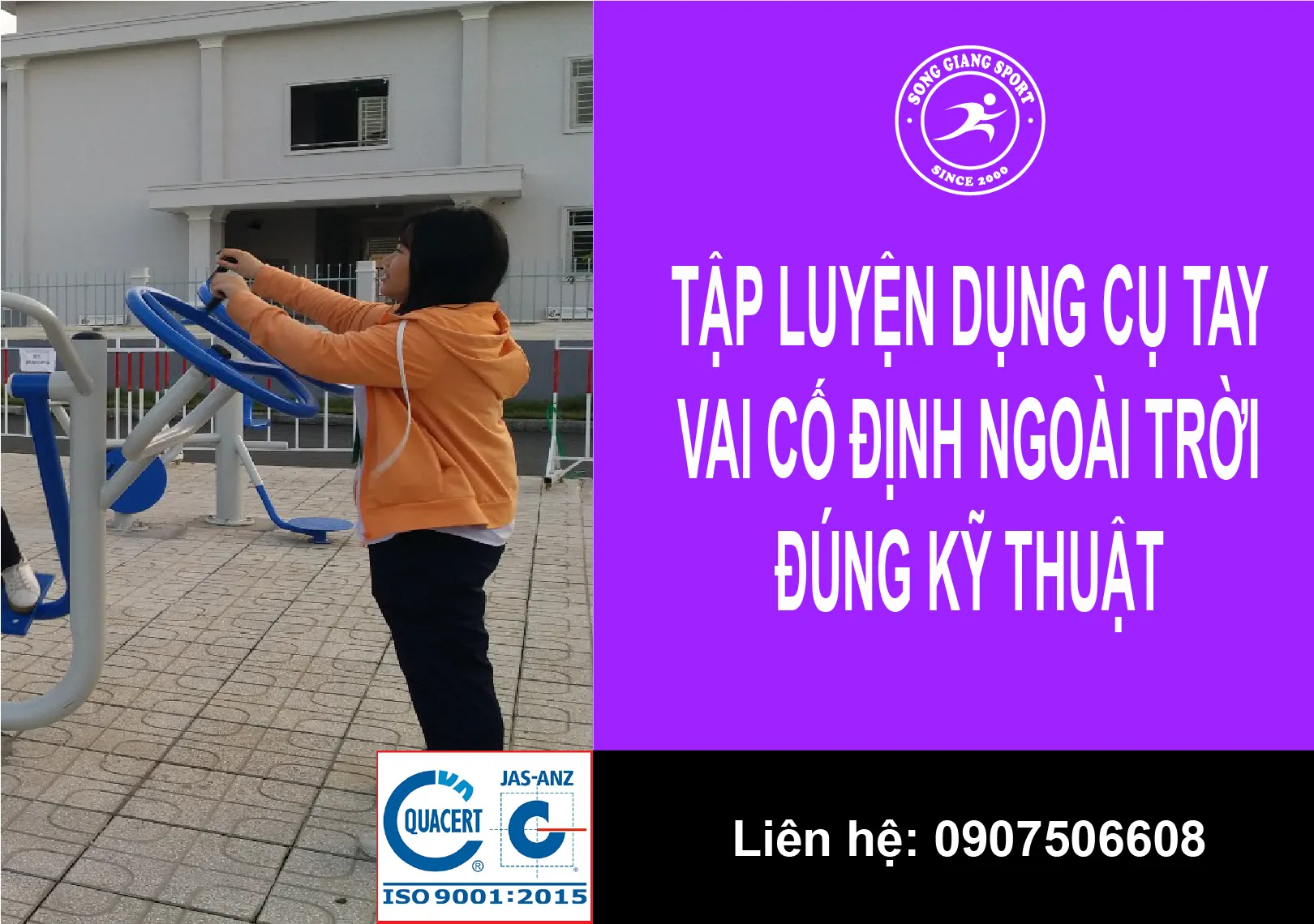 Hướng dẫn tập luyện với dụng cụ tập tay vai cố định đúng kỹ thuật