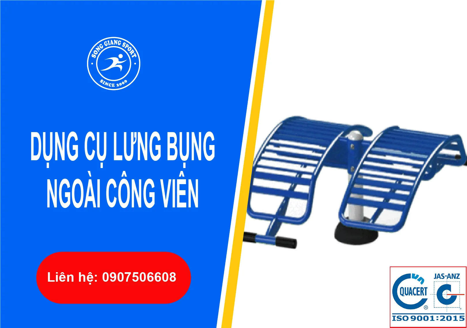 dụng cụ lưng bụng ngoài trời