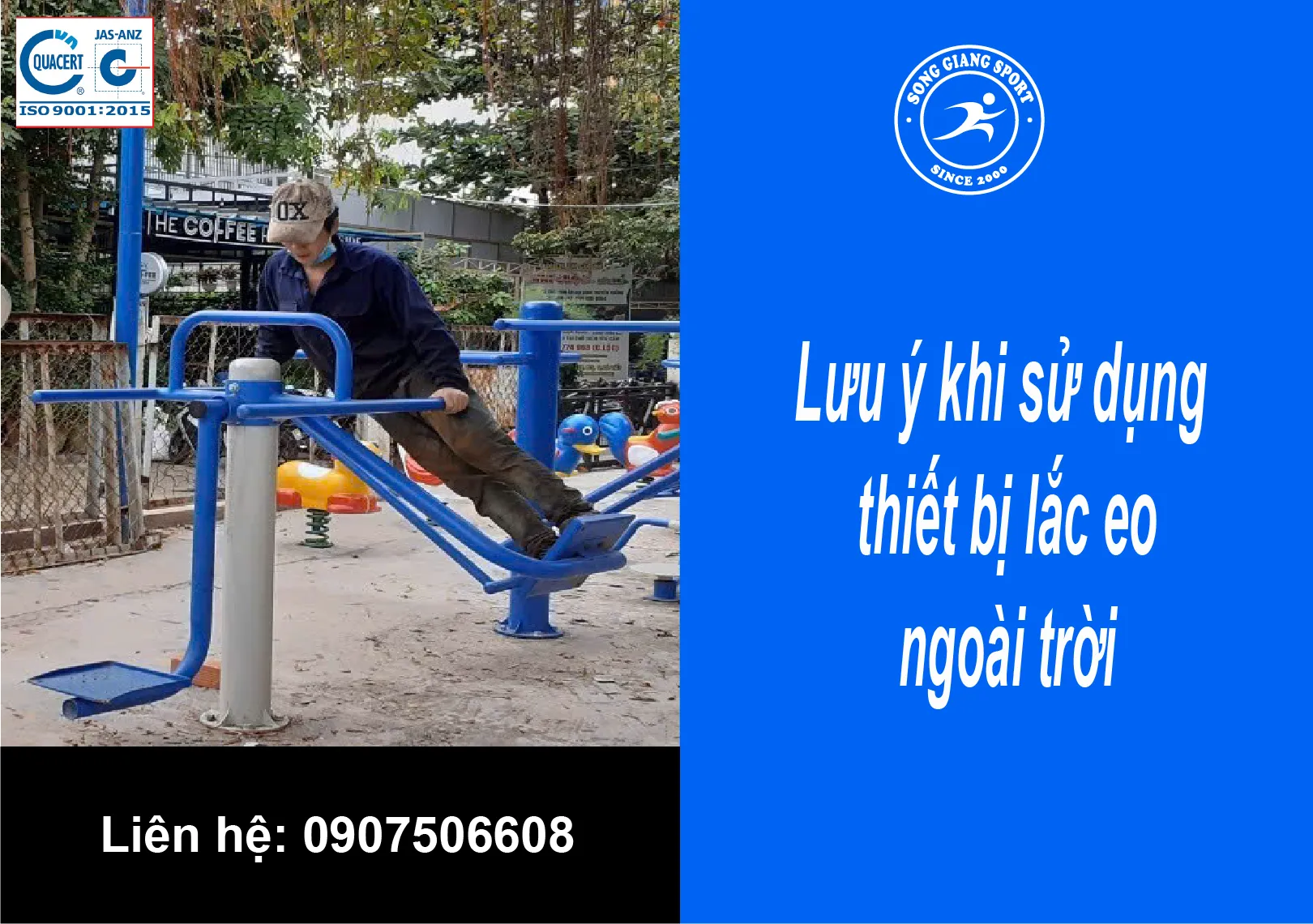 Lưu ý khi tập dụng cụ lắc eo ngoài trời