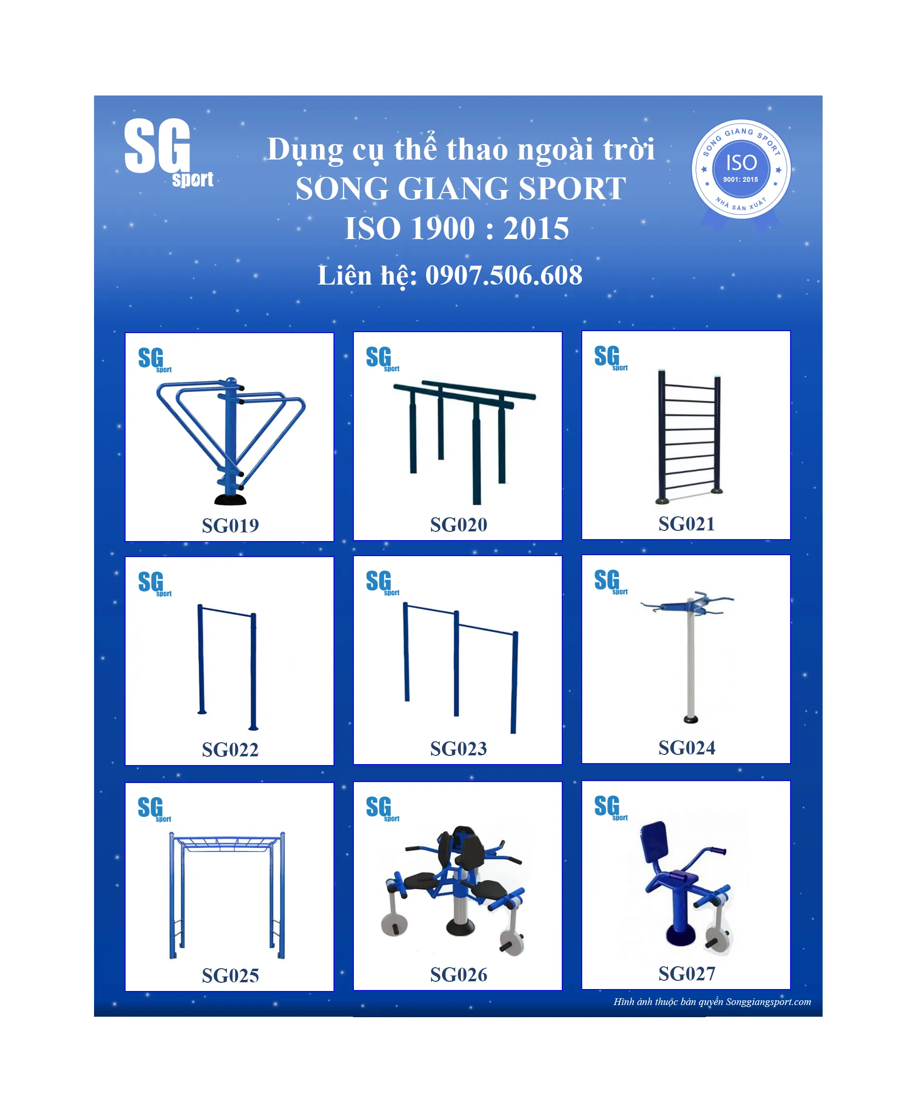 Nhóm dụng cụ thể thao ngoài trời - Nhóm 3