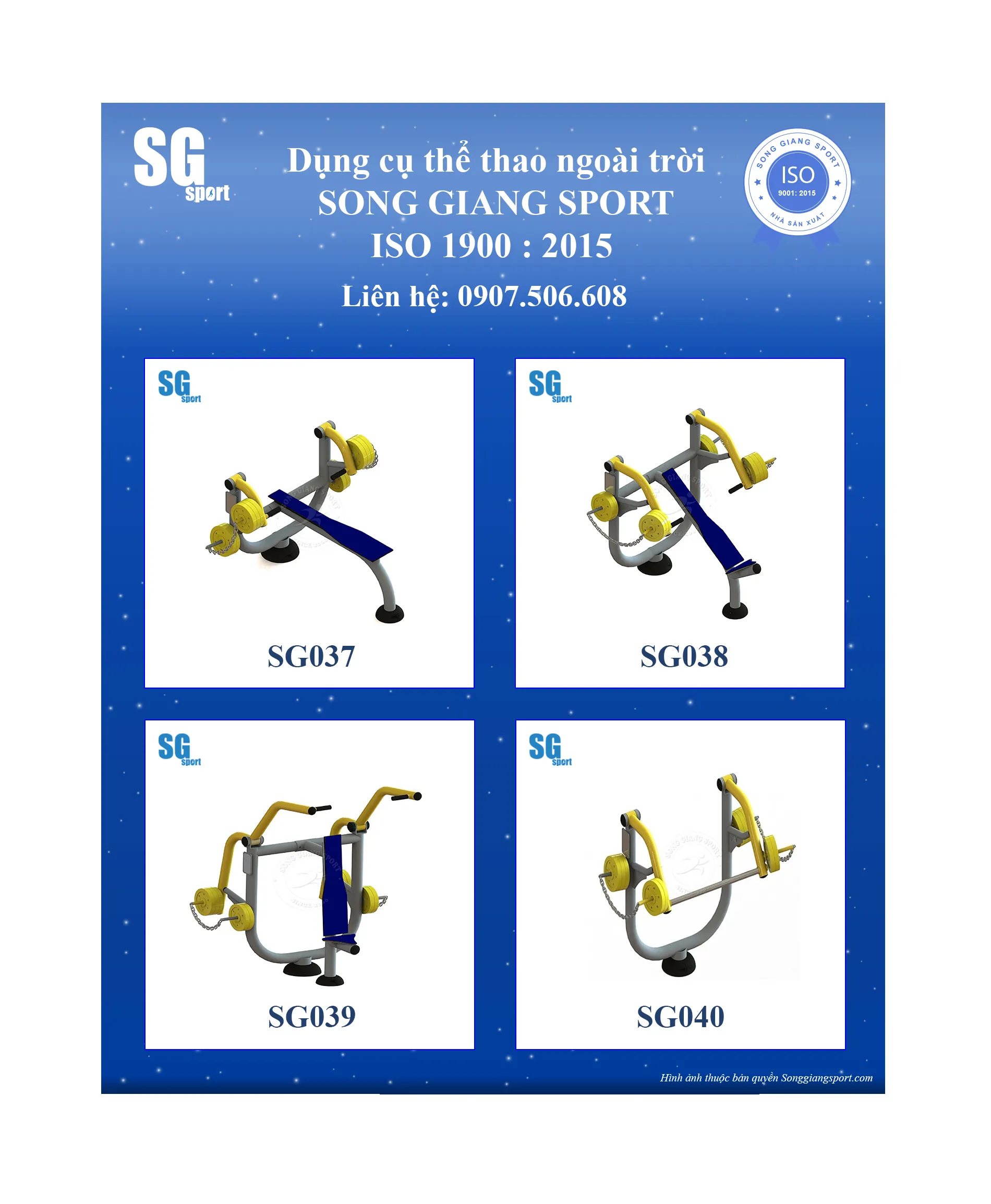 dụng cụ tập tạ ngoài trời