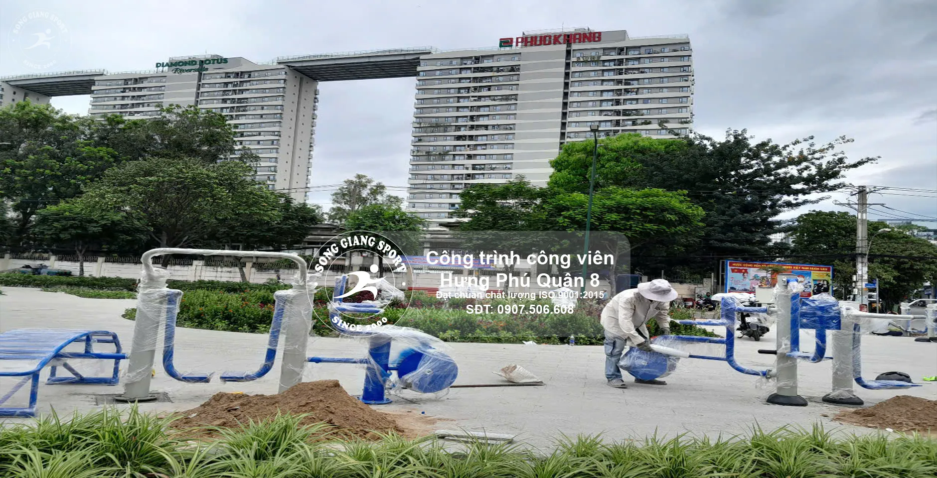 Dụng cụ thể thao ngoài trời công viên Hưng Phú 