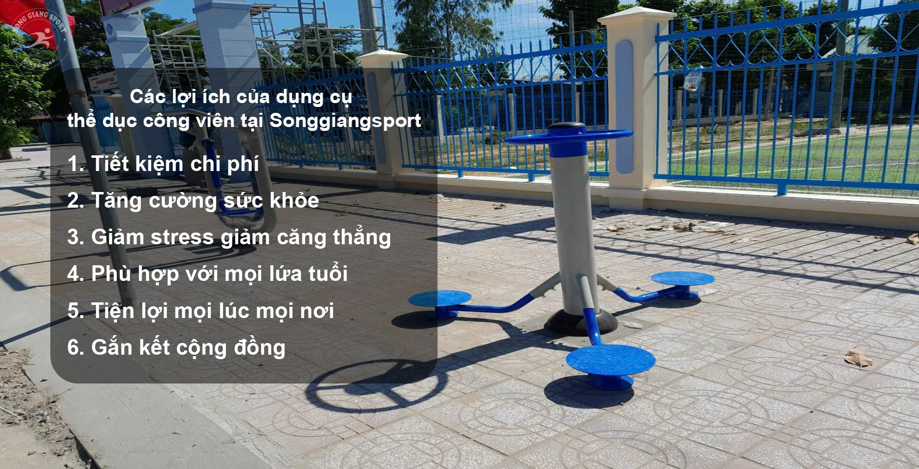 Lợi ích của dụng cụ thể dục công viên